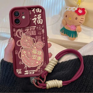 【風越】中國風 滿屏福字 iPhone蘋果16手機殼14plus福祿15promax 13 12Pro矽膠防摔新款保護套
