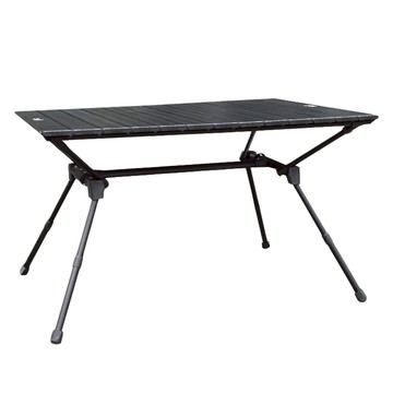 TREEWalker 可升降太空蛋捲桌 鋁合金材質 輕量化 高強度 附收納袋  展開90 x 60 x 20~53cm收納60 x 25 x 12cm  90cm  黑色