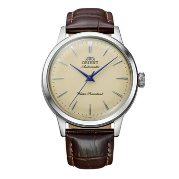 ORIENT 東方錶 RA-BB0104Y 復古皮革機械腕錶 奶油黃面 36.4 mm｜樂天領券現折★全館特惠中★指定刷卡回饋10%