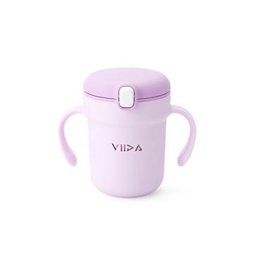 VIIDA - [官方直營] Soufflé 吸管型抗菌不鏽鋼學習杯-薰衣草紫