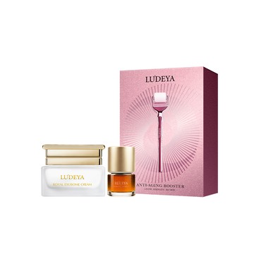 【LUDEYA】玫瑰微泌新生煥膚入門組(瑰泌霜30ml+瑰泌精華12ml+微晶滾輪組)