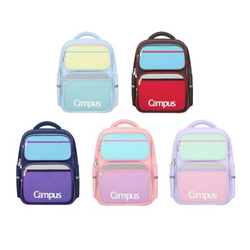 KOKUYO Campus 多層收納書包(大)-粉/深藍/紫/黑/藍