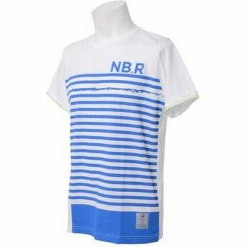 セール New Balance ニューバランス ランニング メンズ半袖tシャツ ランニング ウェア ボーダーtシャツ メンズ Nbr m 001 メンズ 001 ホワイト 通販 Lineポイント最大0 5 Get Lineショッピング