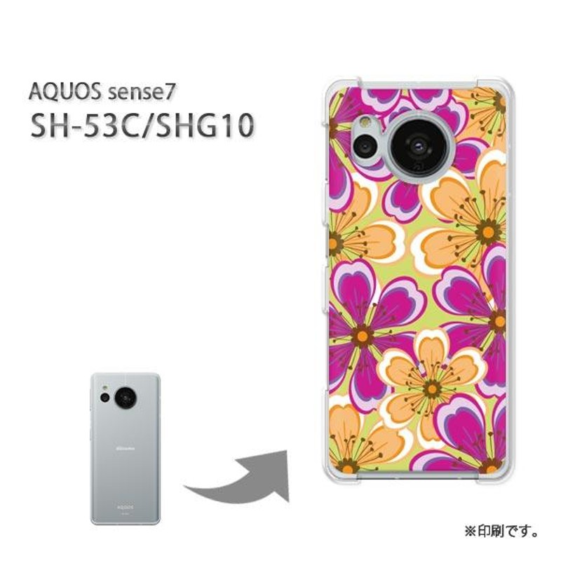 SH-53C SHG10 AQUOS sense7 カバー ハードケース デザイン ゆうパケ