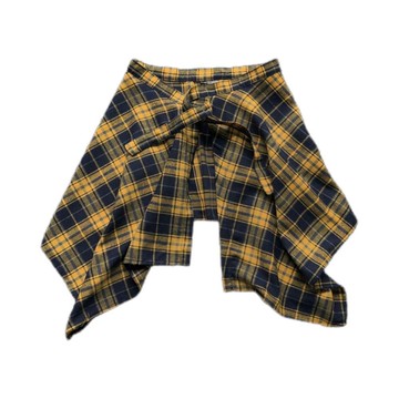 今年流行彩色黃色格子屁簾 女一片式係帶打底裙 黃格藏肉神器 男下擺男生衫 女下襬打底神器 運動遮屁股 瑜伽褲遮擋裙