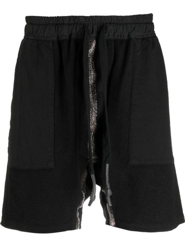 Isaac Sellam Experience - strap-detail shorts - men - Organic Cotton - M - Black