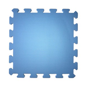 素色安全地墊30x30x1cm 6入-淺湖藍