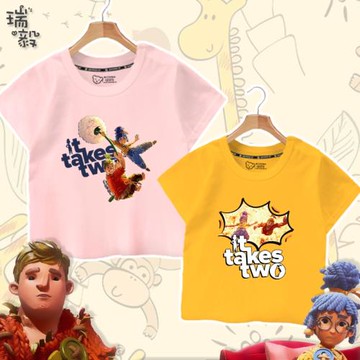 steam雙人成行科迪小梅玩偶游戲短袖T恤衫男女兒童款學生裝棉半袖