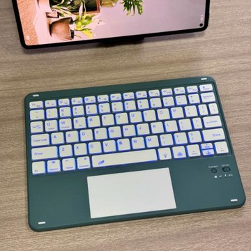 藍牙鍵盤適用與蘋果iPad平板榮耀手機平板電腦通用RGB發光鍵盤防