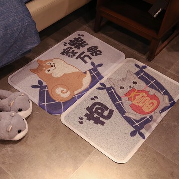 地毯門墊進門墊子地墊家用門廳腳墊可裁剪門口地墊絲圈入戶門地墊