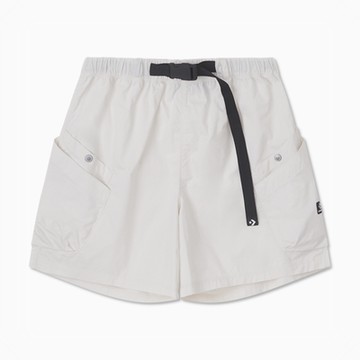 CONVERSE WOVEN UTILITY SHORT 短褲 女 白色_10026395-A01