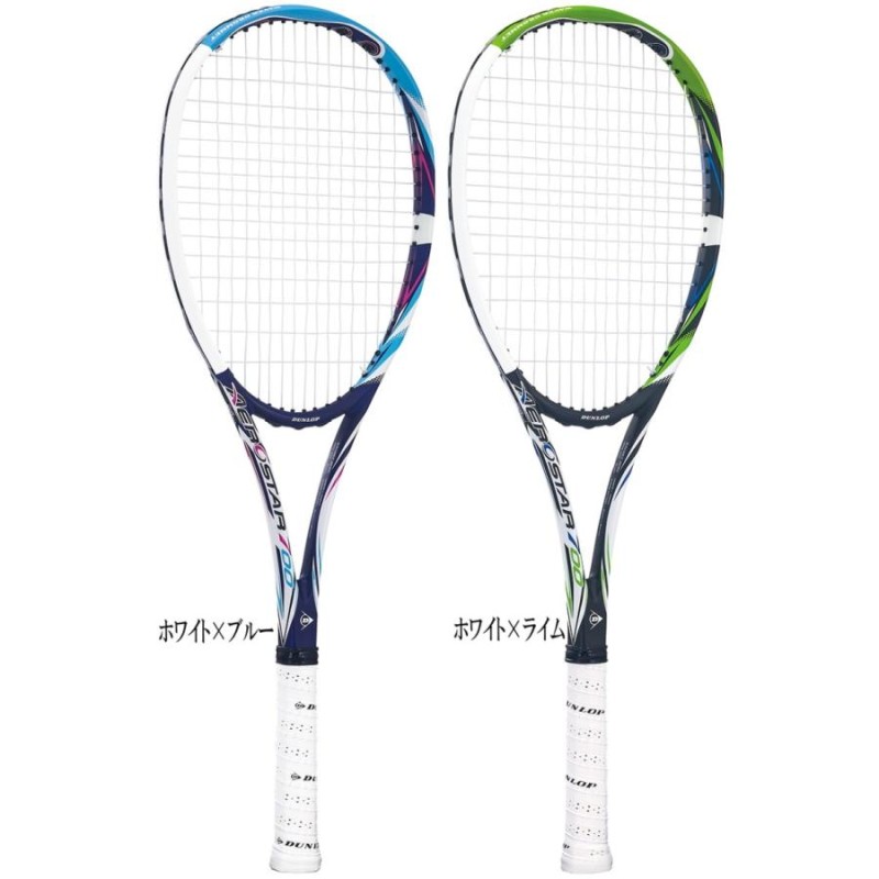 DUNLOP ガット張り上げ済 ダンロップ ソフトテニスラケット AEROSTAR