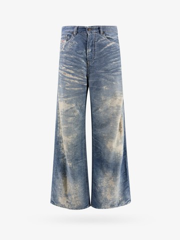 Distressed cotton loose fit jeans - DIESEL - gender_Woman