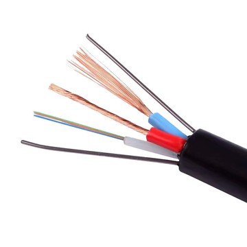 【台灣公司 超低價】光電混合纜室外4芯6芯8芯12芯復合光纜線光纜帶電源一體線