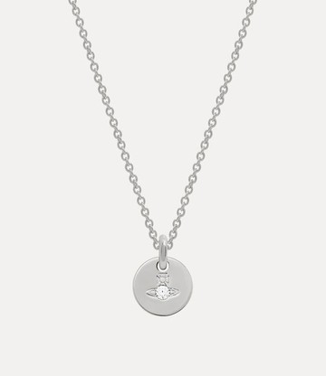 Vivienne Westwood Man. Lewis Pendant Necklace Silver Cubic Zirconia Men