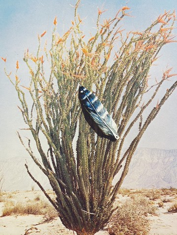 木刻手繪墜飾 - 羽毛