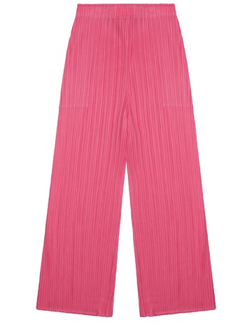 pleats please issey miyake pantalone palazzo "monthly colors: march"