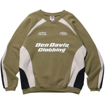 BEN DAVIS 24780056-31 RUNNERS SWEATSHIRT 大學T (軍綠色)