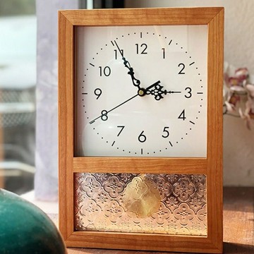 時鐘 掛壁時鐘 吊鐘 壁掛鐘 壁鐘 客廳掛鐘 掛鐘靜音 木質鈡 原木色擺件鈡 櫻桃木掛鐘日式櫻桃木掛鐘 復古掛鐘