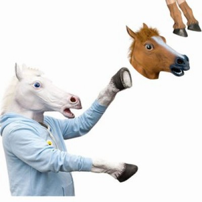 馬 マスク ラテックス リアル うま コスプレ ひづめ 2点セット 2色 かぶりもの 被り物 頭 動物 アニマル 仮面 ゴム 製 パーティーグッズ 通販 Lineポイント最大get Lineショッピング