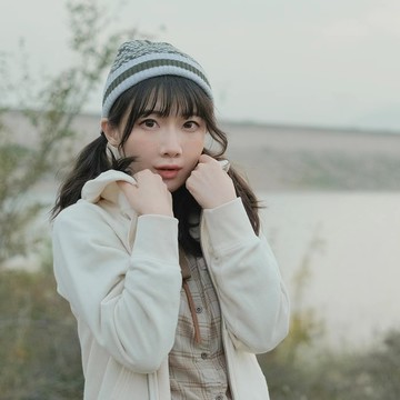 毛線帽【ISW】悉心界紋路翻邊毛線帽-綠色 男女可戴