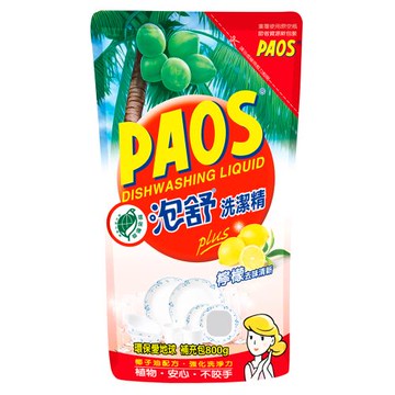 【泡舒】洗潔精 檸檬去味清新  補充包800g