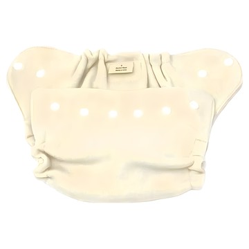 Babee Greens 100%美麗諾羊毛尿布兜 - 雙層 彈力腰腿圍設計  原色  1件