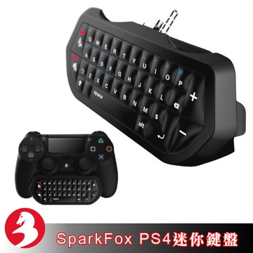 SparkFox閃狐PS4迷你鍵盤手柄鍵盤麥克風耳機靜音快捷鍵音量控制鍵聊天遊戲鍵盤[現貨]