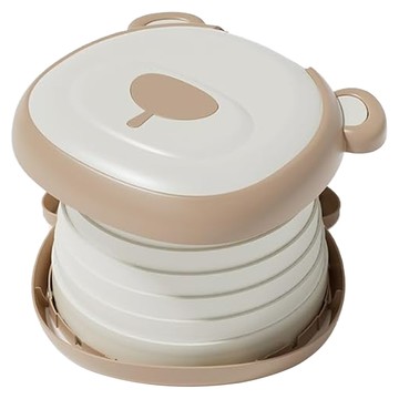 哩哩摳摳 LILIKOKO 小熊折疊馬桶 杏色 兒童如廁訓練好幫手  1個