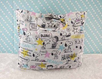 【震撼精品百貨】史奴比Peanuts Snoopy  束口提袋 白 震撼日式精品百貨