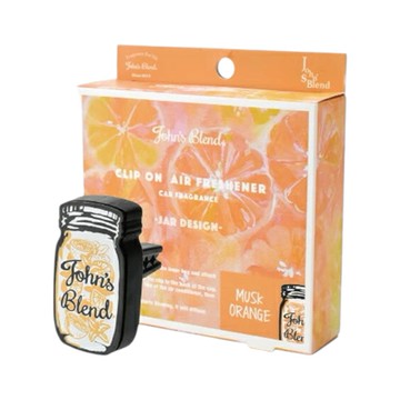 日本 John’s Blend 經典罐造型車用香氛夾-橙麝香 1st (JOB038)