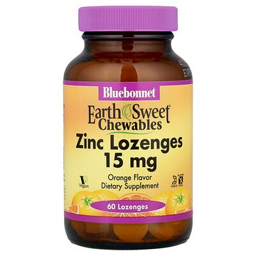 Bluebonnet Nutrition, EarthSweet® 咀嚼片，鋅含片，橙子味，60 片