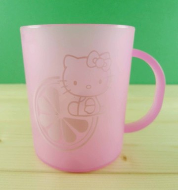 【震撼精品百貨】Hello Kitty 凱蒂貓~杯子~粉檸檬