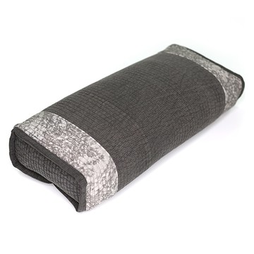 Begozani 新款雙面方型枕頭套  1個  炭灰色  17 x 43 cm