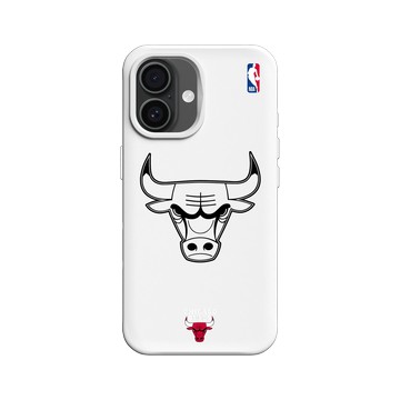 iPhone 16 SolidX 白 - NBA - B&W-芝加哥公牛 Chicago Bulls B&W - Light