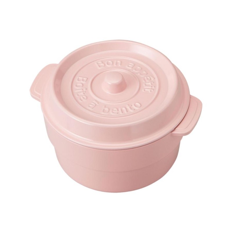 ☆ ベビーピンク お弁当箱 おしゃれ ランチボックス 2段 530ml COCOPOT ミニココット型 弁当箱 2段 2段式 鍋型 かわいい ラウンド  丸型 レ | LINEブランドカタログ