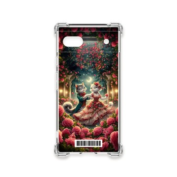 Pixel 7 / 7 Pro / 7a 殼 TRON GOOGLE Pixel 7A 月光下玫瑰庭園跳舞的貓咪  載具 四角防摔殼 手機殼