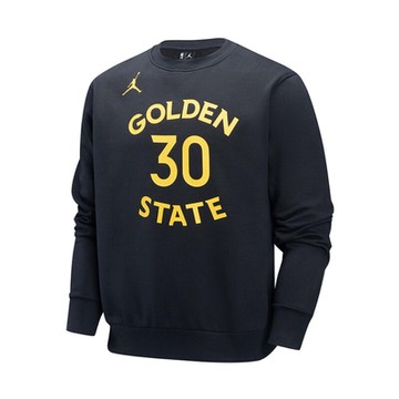 【NIKE】 AS GSW M NK FLC CREW N&N CTS S 圓領長袖T恤 男 - FV8669010