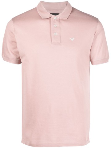 Emporio Armani - cotton short-sleeve polo shirt - men - Cotton - XXL - Pink