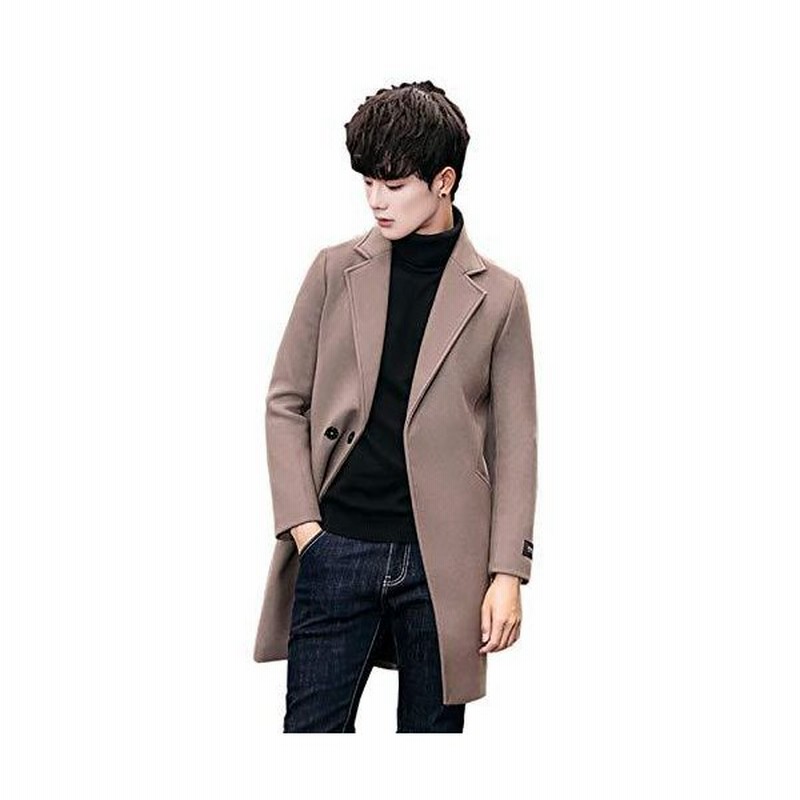 チェスターコート メンズ ロングコート ジャケット ロング丈 コート ビジネス メルトン 美シルエット Ma05 通販 Lineポイント最大get Lineショッピング