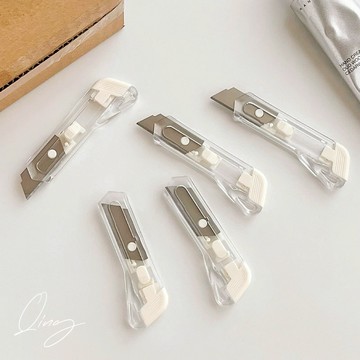 Qing晴☀台灣現貨秒出☀透明美工刀 美工刀 開箱刀 拆信刀 迷你小刀 便攜式小刀 文具 迷你美工刀 拆包裹 工業美工刀