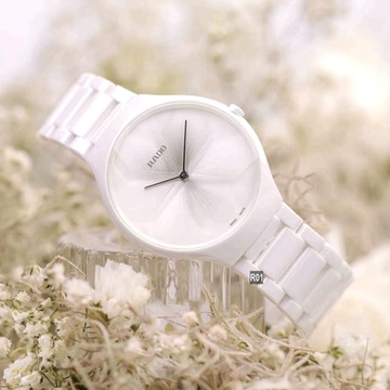 RADO 雷達表 全球限量 True Thinline真薄 世界花園四季 冬天雪花白39㎜ R01 (R27007032)