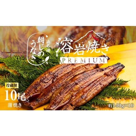 ふるさと納税 朝じめ うなぎ 溶岩焼き 蒲焼き 10尾（約140g×10尾） 静岡県浜松市