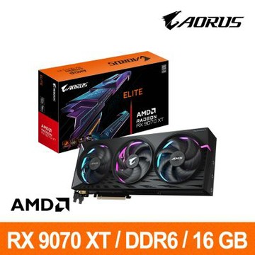 *技嘉Gigabyte AORUS Radeon RX 9070 XT ELITE 16G