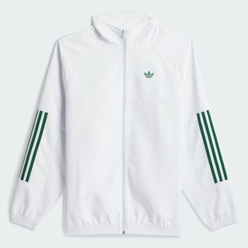 Adidas 愛迪達 Gatsele Trk Jkt JC5175 男女 立領外套 運動外套 休閒穿搭 白 綠 亞版