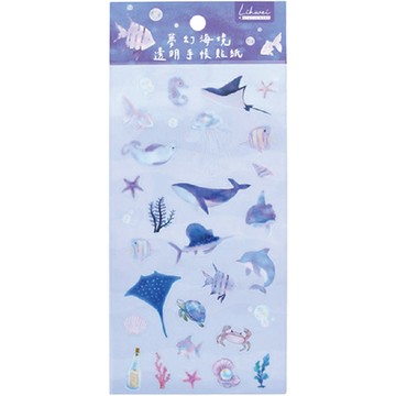 夢幻海靜/森林物語 透明手帳貼紙