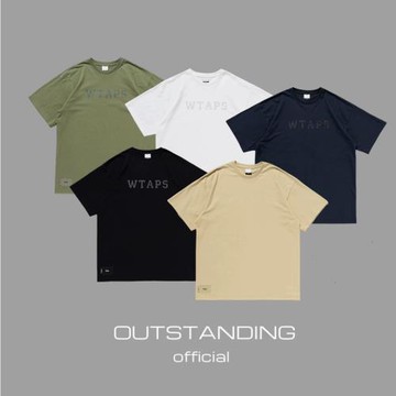 OT制造WTAPS23ss隱藏款情侶經典圓領重磅純棉基礎打底短袖T恤1