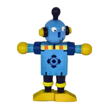 德德小品集 木製機器人  1個