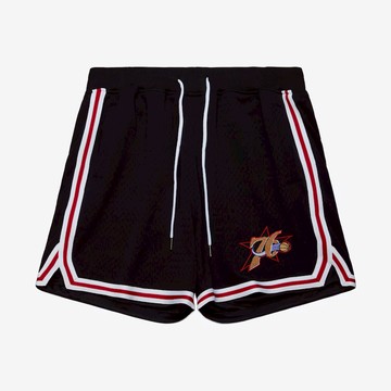 Mitchell & Ness LOGO OVER GAME DAY SHORTS - PHILADELPHIA 76ERS 男 短褲 BT10109-P76BLCK