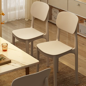 工廠直銷 免運 餐椅 背靠椅 家用餐椅 休閒椅 【守望者】靠背餐椅家用現代簡約加厚久坐舒服塑料凳商用餐桌椅子特惠/開立發票 全館八折 售後八折 特價 m1218